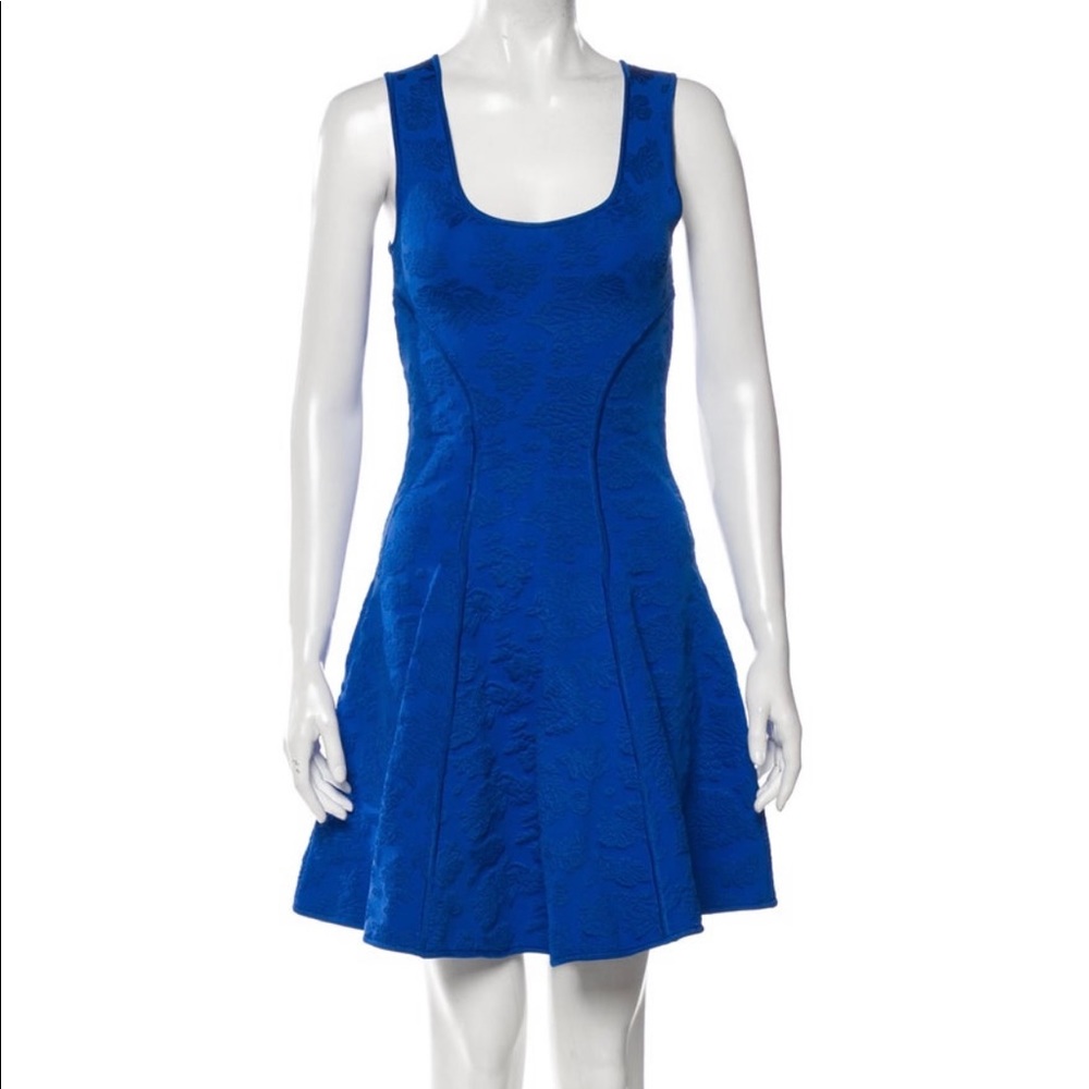 ZAC ZAC POSEN Scoop neck flare dress